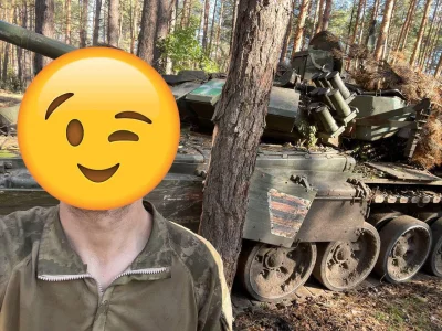 Sylwia2137 - Trofea z łymanu 
Żołnierze ZSU zdobyli rosyjski T-72B3. ( ͡° ͜ʖ ͡°)
#w...