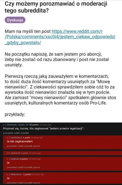 trejn - Szanujcie moderacje wykopu bo zawsze może być gorzej.
#reddit #bekazlewactwa ...