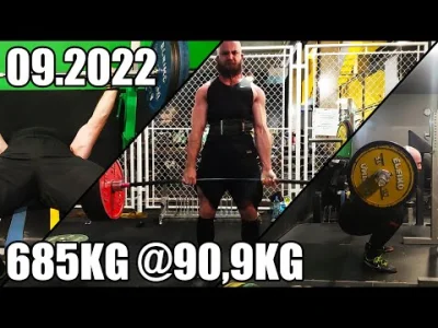 Xaroks - SQ: 225 kg => 235 kg
BP: 135 => 140 kg
DL bez pasków: 310 kg

total: 675...