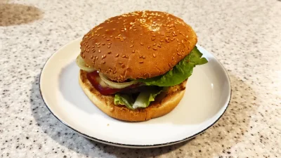 wonsz337 - #gotujzwykopem #cheesburger Niedzielny cheesburger z wołowiną, sałatą, pom...