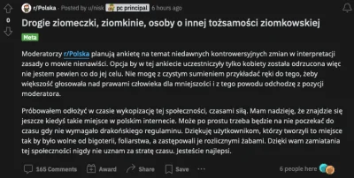 DooBeeDooBee - Moderator na /r/Polska odchodzi z płaczem bo inni moderatorzy odrzucil...