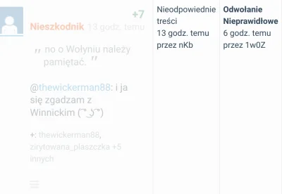 Nieszkodnik - Wiecie, że moderacja usuwa wpisy z kulturalnym, żeby nie było, poparcie...