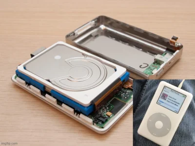 Mediocretes - @iOskarpl: ipod classic też miał wtedy mały dysk HD ( ͡° ͜ʖ ͡°)