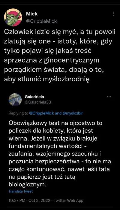 harold97 - kobiety na nic tak nie reagują jak na propozycje obowiązkowych testów na o...