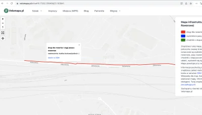 velomapa - @eloar: Odcinki są osobno na Velomapie i mają inną nawierzchnię. Jak się k...