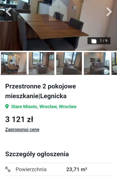 Onbezwasa - "...przestronne..."
powierzchnia 23,71 m2
3100 pln
https://www.otodom....