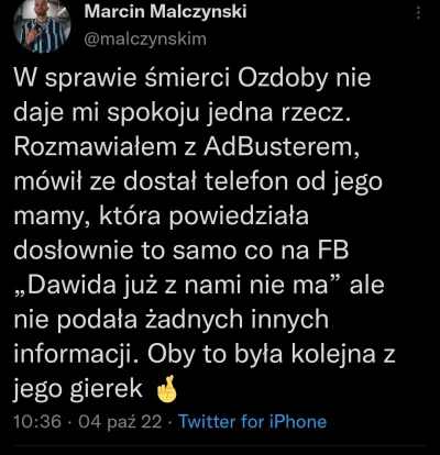 Nafaros - Czy oprócz profilu matki ozdoby ktoś w jakiś sposób potwierdził jego śmierc...