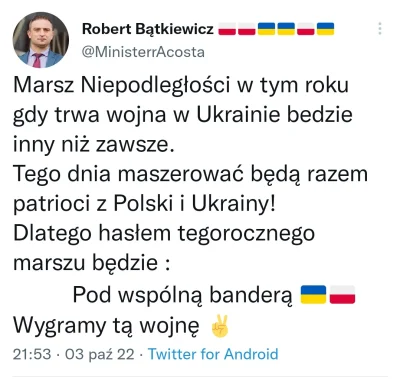 lkg1 - Haha, co się odwaliło. Taki wpis latał po twitterze z Bąkiewiczem, całkiem śmi...