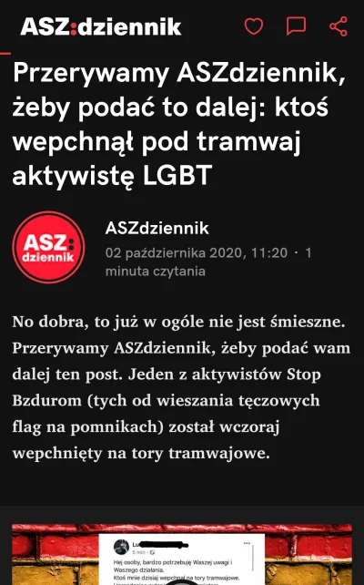 Nighthuntero - @breakdown_: Jak jesteśmy przy Aszdzienniku to czy wiadomo już jaki wy...