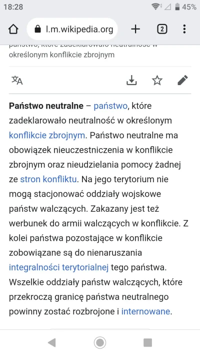 Bladi89 - @Postronek Polska nie bierze czynnego udziału w tej wojnie, ale z definicji...