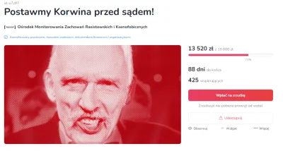 Latarenko - 2 lata zbierają już na korwina i dozbierać nie mogą?
Żeby złożyc doniesi...