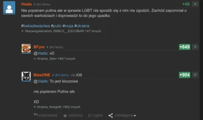 Kryspin013 - @MglawicaKraba: gościu ofc nie popiera tej całej rosji ALE