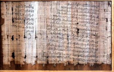 Loskamilos1 - Papirus sprzed 3200 lat, na którym pracownik o imieniu Amennakht oskarż...