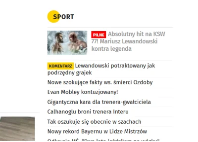 cinek34 - Prawdziwy screen z Onetu. Pierwsze co to pomyślałem, że Cycu będzie się z M...