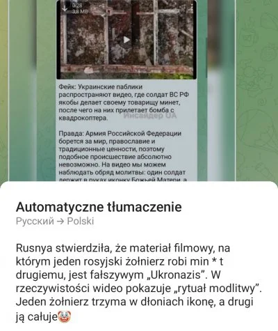 ZegnajPrzyjacielu - > wczoraj ruskie prostowali że to nie obciąganko było tylko modli...