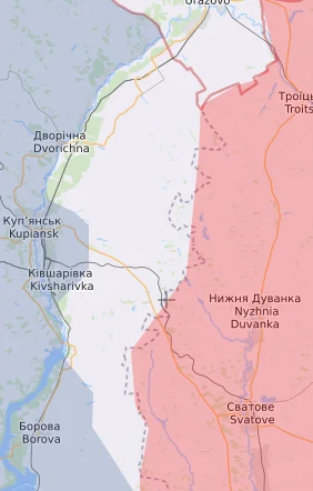 R.....7 - Czemu na liveuamap teren od Kupiańska do granicy z obwodem Ługańskim nie je...