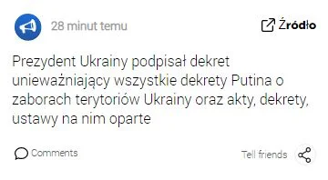 m.....0 - Hmm a jak teraz putler podpisze dekret uniewazniajacy dekret Zelenskiego......