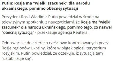 oszukalemsystem - Putin taki dobry grzeczny zawsze dobre słowo powie, każdego dnia mó...