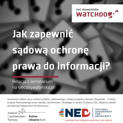 WatchdogPolska - Tydzień temu obchodziliśmy Międzynarodowy Dzień Prawa do Informacji....