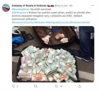 xniorvox - Ambasada Rosji w Kralovcu: Na lotnisku zatrzymano rosyjskiego obywatela, k...