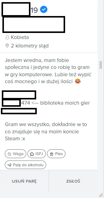 xmadesio - #przegryw #tinder
Ale z loszką mnie sparowało no ideał i z ryja 8/10
200...