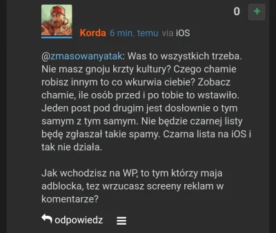 mikau - @Korda: bawi jednak że piszesz coś o netykiecie a zachowujesz się jak skończo...