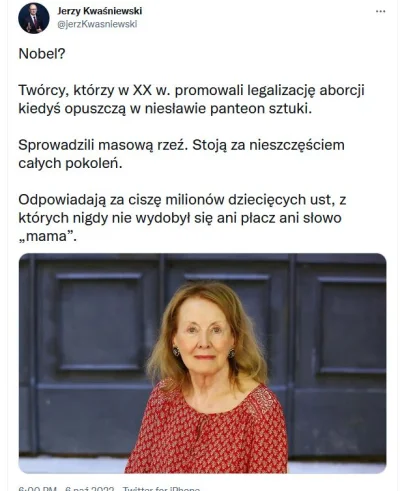 CipakKrulRzycia - #bekazkatoli #aborcja #nobel #swiat #bekazprawakow #pytanie 
#ordo...