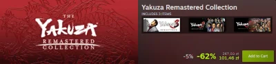 supra107 - Yakuza Remastered Collection jest na wyprzedaży za 100zł i tak kurde nie w...