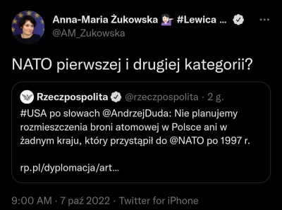 CipakKrulRzycia - #duda #cenzoduda #nato #usa #polska #polityka 
#zukowska a może po...