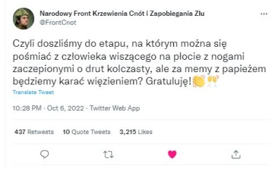 P.....r - Sama prawda!
Proste, cięte, ale prawdziwe podsumowanie tzw. miłosierdzia k...