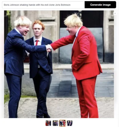 only_dgl - Boris Johnson spotyka swego złego sobowtóra Jorisa Bohnsona. Koloryzowane....