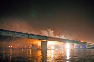 zdrajczyciel - Nowe ujęcia płonącego mostu

#wojna #rosja #warszawa