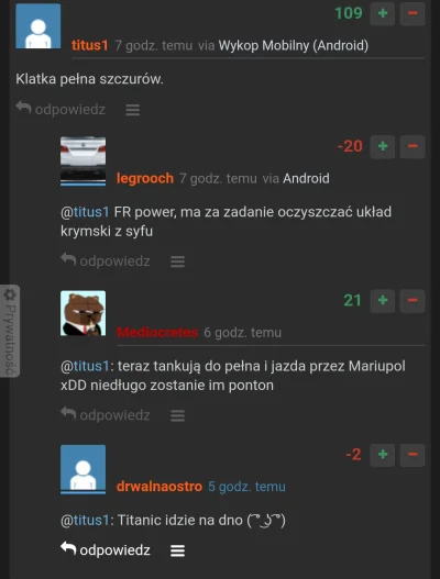 jasieeks - @titus1: pierwszy raz w życiu jestem świadkiem sytuacji gdzie plusy i minu...