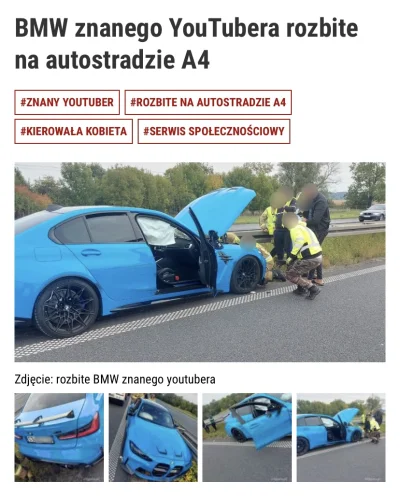 JD12369 - haha #!$%@? kolejne auto masakra, tak to jest jak kobieta dostaje 700konna ...