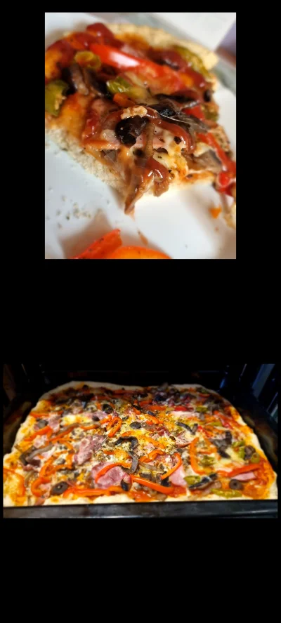 Lujaszek - Jak na moje umiejetnosci, wyszla pyszna :D 
#pizza #gotujzwykopem #jedzen...