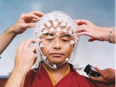 Dreampilot - Na fotografii Mingyur Rinpoche który był najbardziej doświadczonym uczes...
