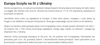 Lukardio - Cały Zachód powinien starać się by UA miała dostęp do tych złóż

https:/...