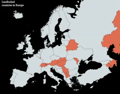 PrawaRenka - Kraje europejskie bez dostępu do morza.
#mapy #mapporn #heheszki