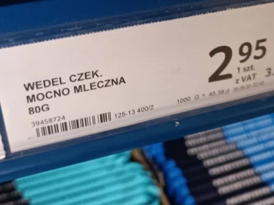 kecajek - @Artrix: Już nie. Już ma 80 g . Co więcej, krawędź czekolady ma taki rant, ...