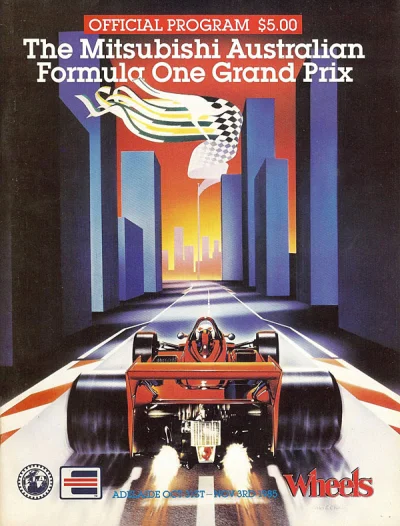 Gentleman_Adrian - Oficjalny plakat F1 na GP Australii rozgrywane w 1985 roku w mieśc...