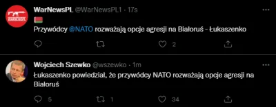 e.....o - NATO planuje atak na Białoruś, więc Białoruś zaatakuje kraj spoza NATO - cz...