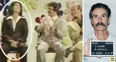 4ntymateria - To jest zrzut ekranu z programu randkowego z lat 70. Mężczyzna w kółku ...