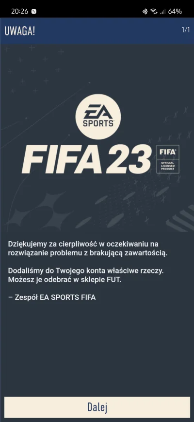 marafc - Nic nie dostałem, o co chodzi? xD
#fut