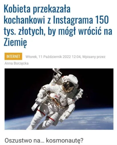 RAAAKEZ - "Ale lata ** ** kosmonauta ********"

#wykop #heheszki #moderacjacontent ...