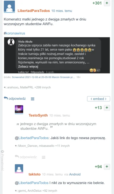 gardzenarodowcami - @Viado: zabójcze szpryce już powybijały ludzkość? był moment, że ...