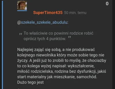 SuperTimor435 - @muak47: 
 Rodzic ma zapewnić wszelkie niezbędne tobie warunki miłość...