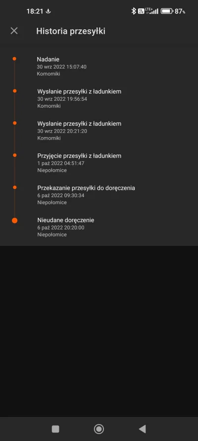 fjord - Mi wbili nieudane doręczenie. Oczywiście kuriera nie było. Sprzedawca coś pró...