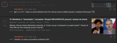 Sweedhuck - @waro: a jak tylko coś na tego "eksperta" napisałeś, to zaraz minusiki le...