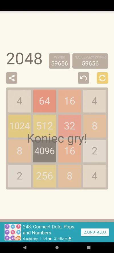 dict - Lamerzy, którzy publikujecie skreeny ze zdobytym #2048 na planszach 5x5, 6x6 l...