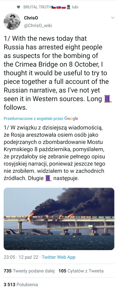 contrast - Ciekawa #nitka na temat wybuchu na Krymskim Moście 

Nie wrzucam tagu #g...